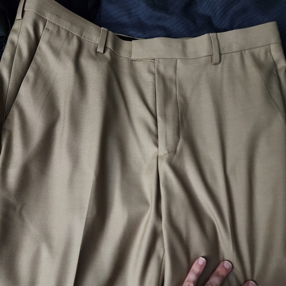 Perry Ellis Portfolio City Fit Beige Dress Pant 34x30 - Picture 1 of 16